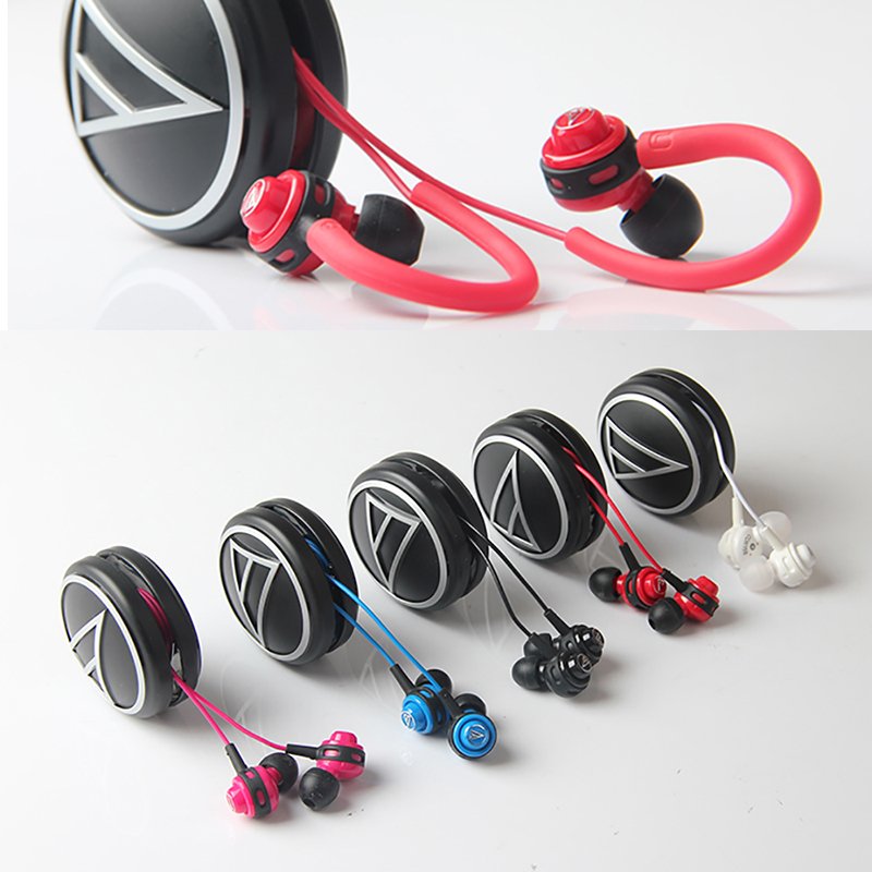 Original Audio-Technica ATH-COR150 Wired Earphone In-ear Sport Headset Adjustable Ear-hook Headphone Sweatproof Design 