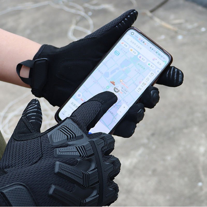 Safety Work Gloves Soft Rubber Knuckles Protection Anti-slip Touchscreen Motorbike Gloves For Men Women Motocross camouflage XL