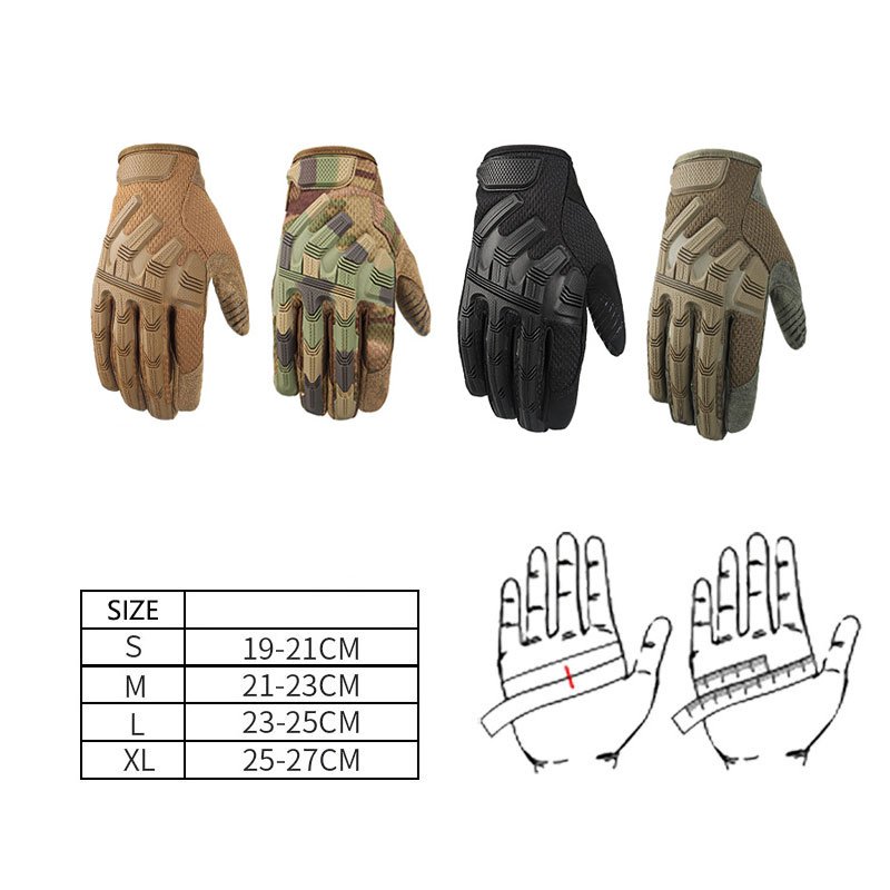 Safety Work Gloves Soft Rubber Knuckles Protection Anti-slip Touchscreen Motorbike Gloves For Men Women Motocross camouflage XL