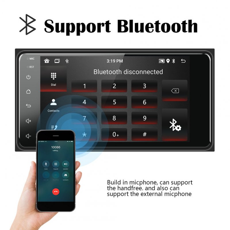 Android 11 Car Player Bluetooth Multimedia Navigation Reversing Video Player for Corolla Standard with 12 Lights Camera