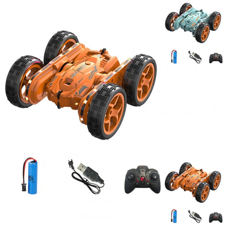 RC Stunt Car 2.4GHz 4WD Rechargeable Twisting Drift Car Double Side Flip Remote Control Vehicle With Light Music For Birthday Christmas Gifts 