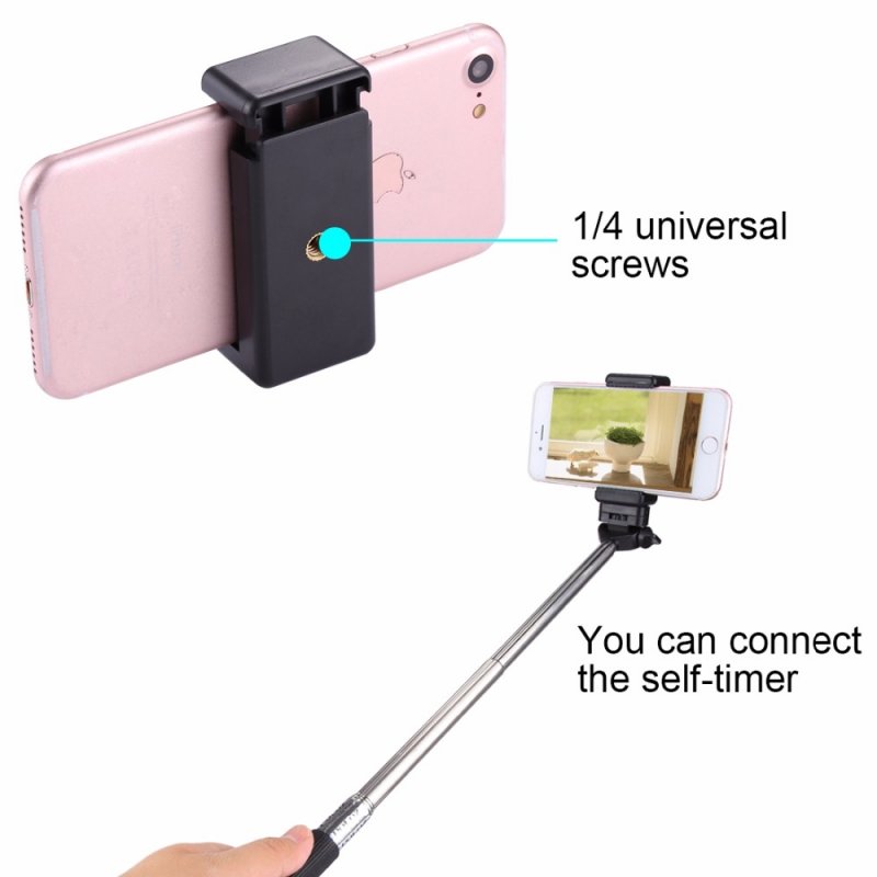 PULUZ Mini Portable Folding Plastic Stand Tripod Universal Phone Clamp Bracket Smartphones Holder Clip  