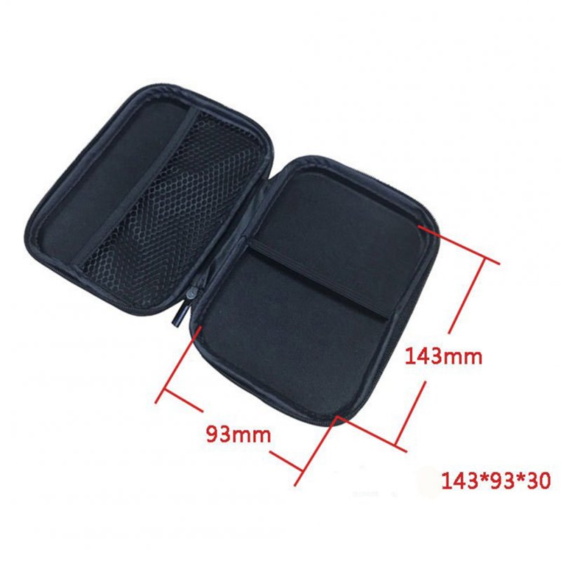 2.5 inch Mobile Hard Disk Box Shockproof Hard Case Data Cable Storage Box 
