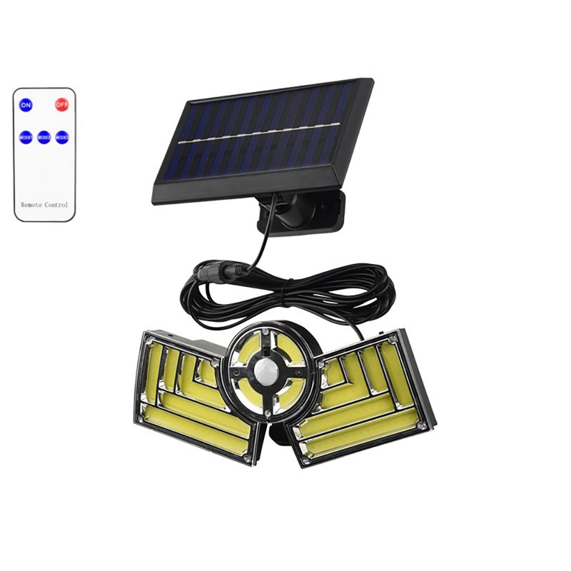 Solar Lights Outdoor Waterproof Motion Sensor Solar Powered Wall Lights For Patio Garage Backyard Porch Yard 120COB rectangular