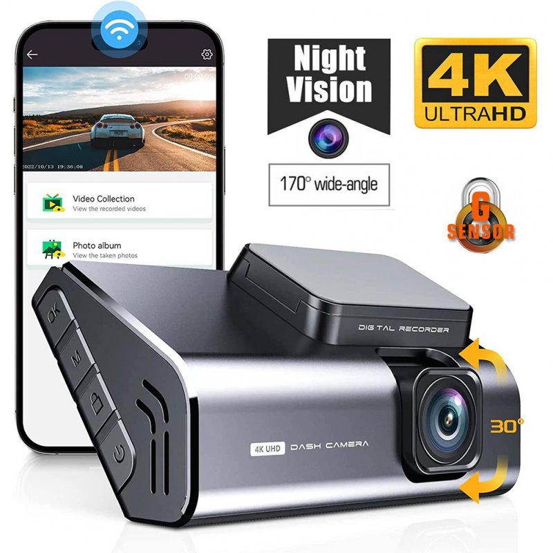 A900 Car Dash Cam 3 Inch Ips Screen Novatek 96670 4k HD Wifi Driving Recorder Parking Camera 