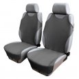 Car Front Breathable Seat Covers Gray