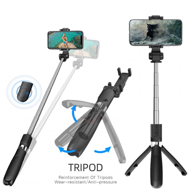 Bluetooth Selfie Stick 3 in 1 Extendable Handheld Monopod Mini Tripod with Remote Shutter 