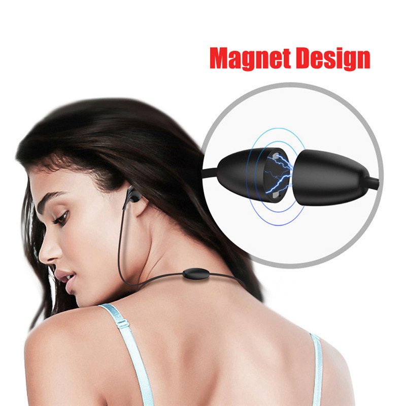 Magnetic Wireless Bluetooth Earphone Stereo Sports In Ear Hands-free Earbud XT13 Headset With Mic for Phone and Tablet 