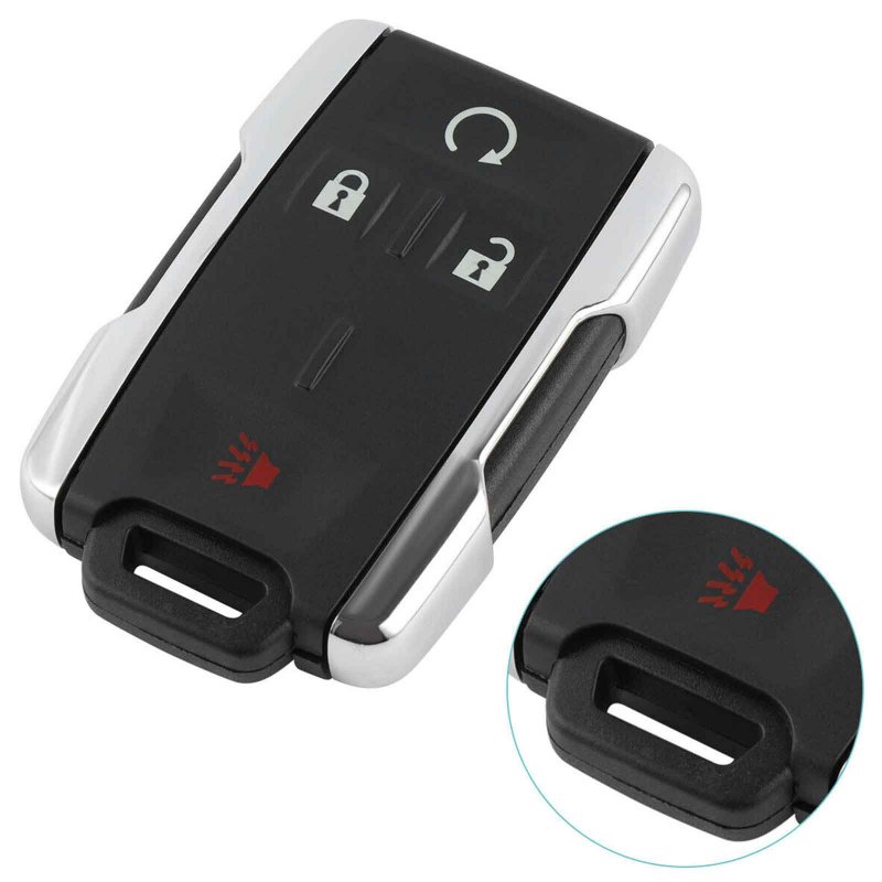 Keyless Entry Remote Control Car Key Fob Cover Casing 4 Buttons M3N-32337100 Key Fob Replacement Compatible For 1500 2500 