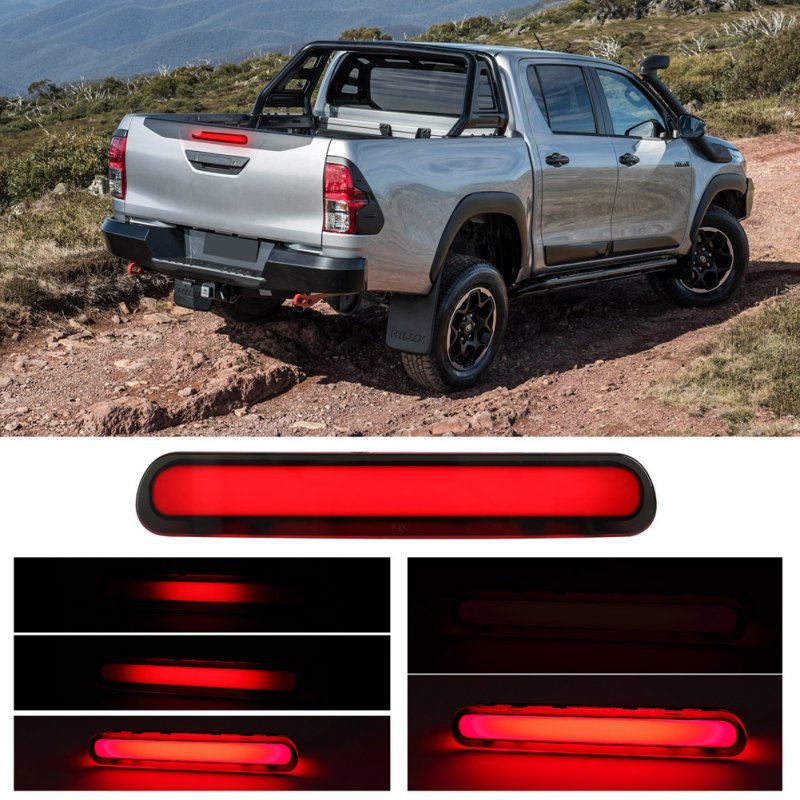 For Toyota Hilux VIGO 2015-2017 Car LED Rear Brake Light Middle Stop Third Tail High Brake Lamp Short black