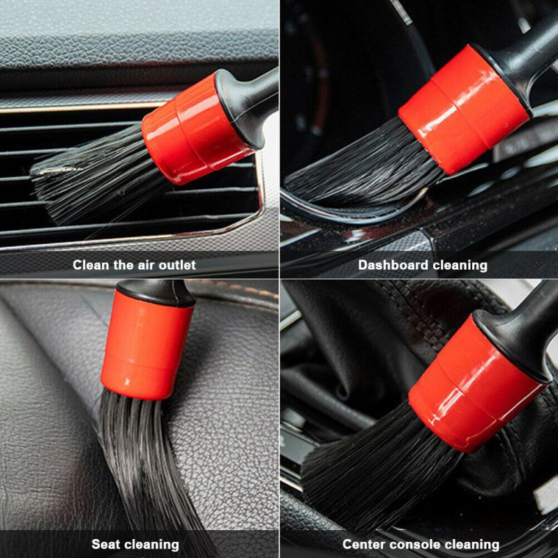 3 Pcs Car Wheel Cleaning Brush Kit Imitation Wool Tire Scrub Stick Auto Detailing Cleaner Set 