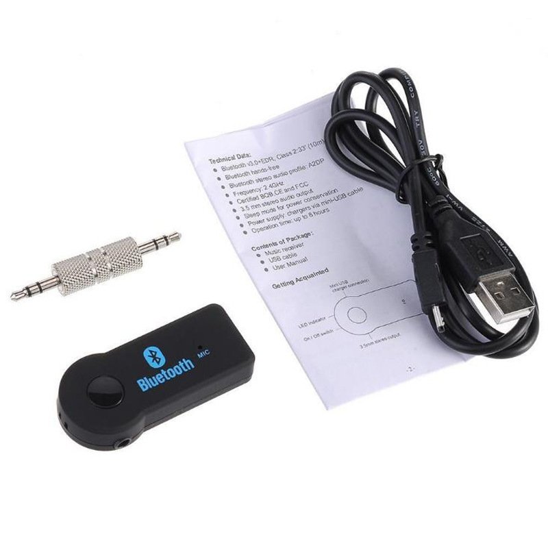 AUX Car Bluetooth Receiver 3.5mm Car Audio Adapter Wireless Connector Automotive Accessories 
