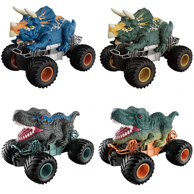 Q160 Kids Remote Control Dinosaur Car With Light Spray 2.4 GHz Rechargeable Rc Stunt Off-road Vehicle Toys For Kids Birthday Gifts 