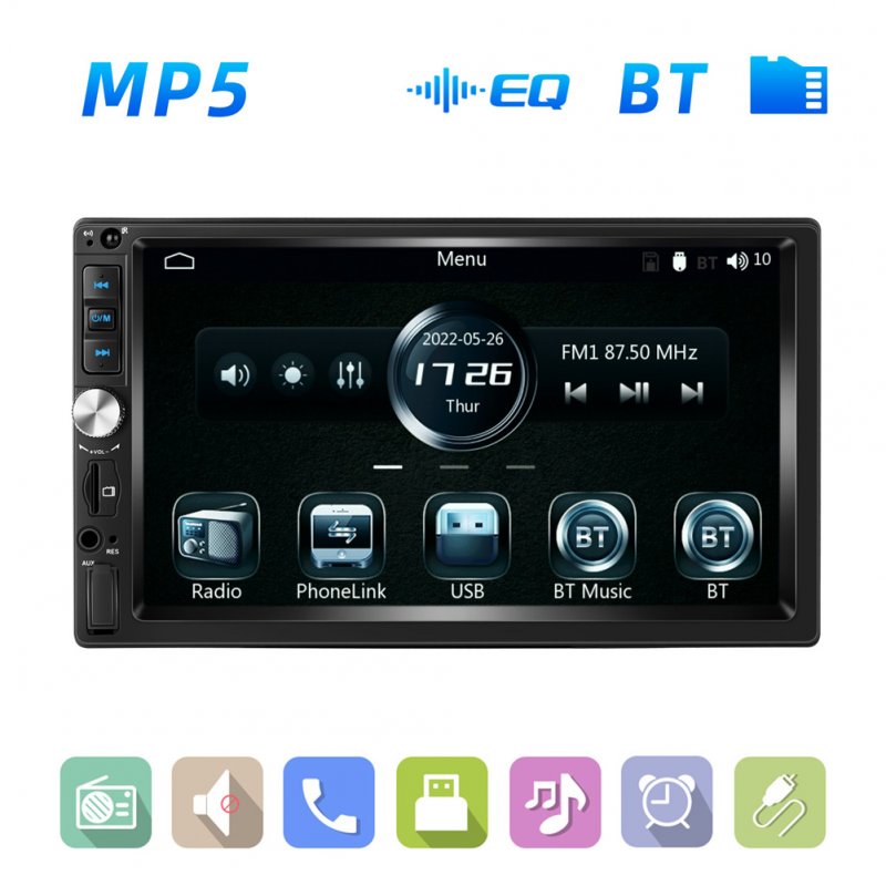 Double Din 7 Inch Car Stereo Radio Compatible For Carplay Android Auto Mirror Link Function MP5 Player 7012B 