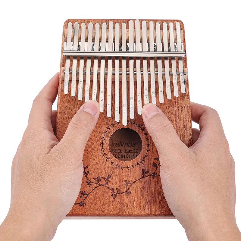 Muspor Kalimba 17-key Mahogany Thumb Piano Kalimba Finger Piano Musical Instrument For Performance Recording 
