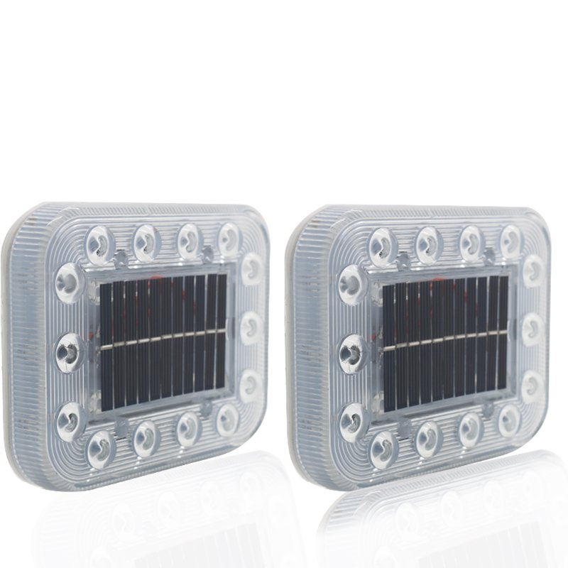 2PCS Strobe Light Warning Light Taillight Truck Lamp  Seven Colors Waterproof for Magnet Switch Solar Energy Anti-Tailing 
