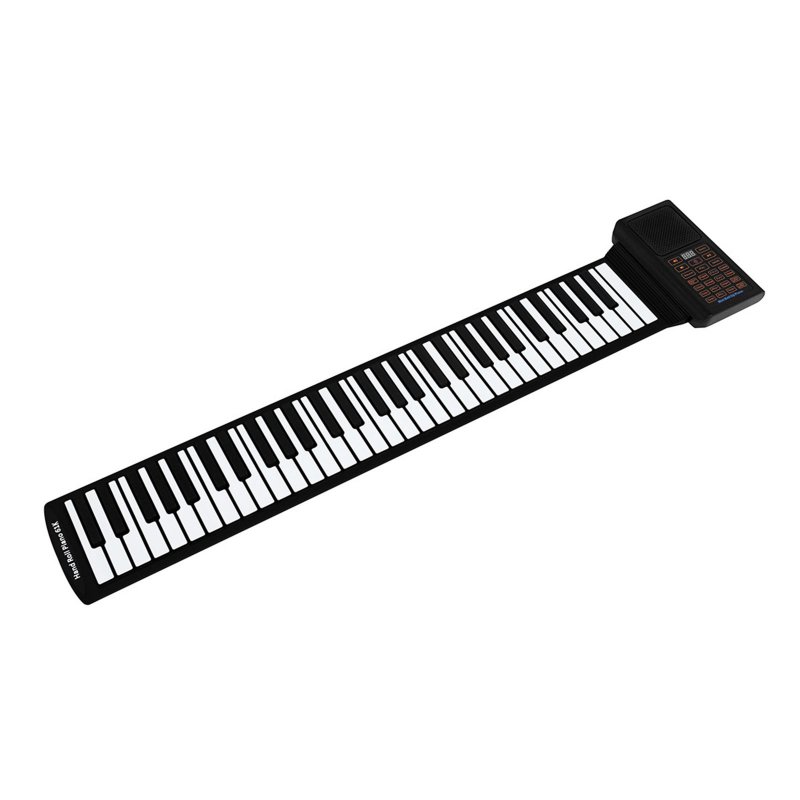 61-Key Roll up Keyboard Piano for Beginners Hifi Stereo Speakers Hand-Rolled Electronic Piano with Pedal