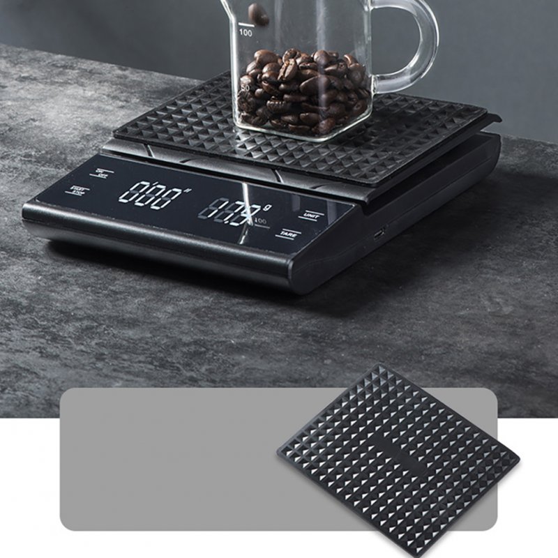 Electronic Coffee Scales Multi-function 3kg/0.1g High Precision Led Display Kitchen Scale For Weighing Food 