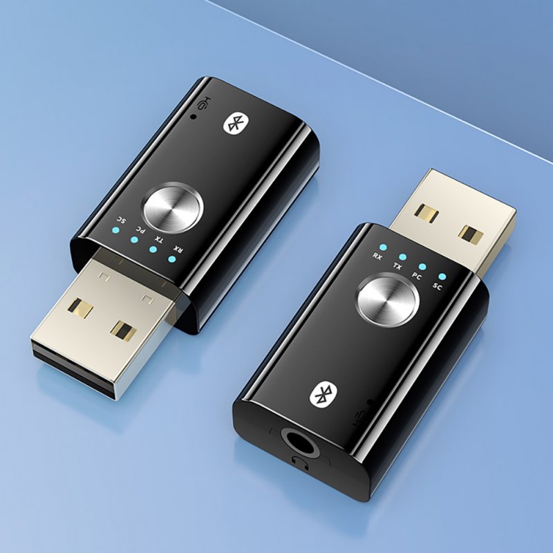 4-in-1 Wireless USB Adapter Bluetooth V5.1 PC Transmitter Sound Card Audio Receiver Transmitter Car TV Speaker Adapter