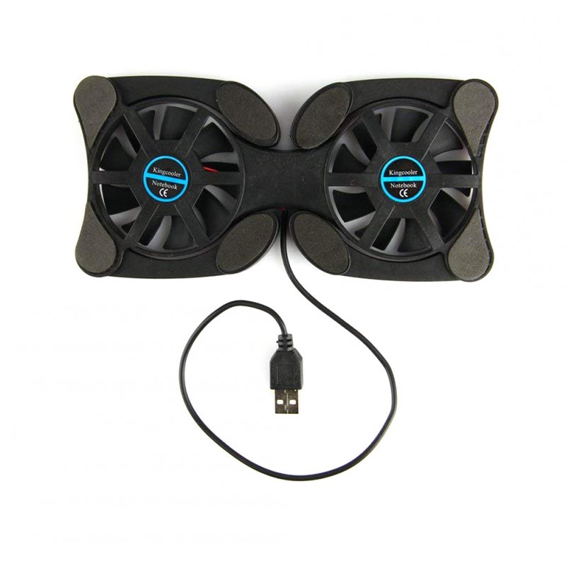 Foldable USB Laptop Cooling Pads with Double Fans Mini Octopus Notebook Cooler Cooling Pad for 7-15 Inch Notebook Laptop  