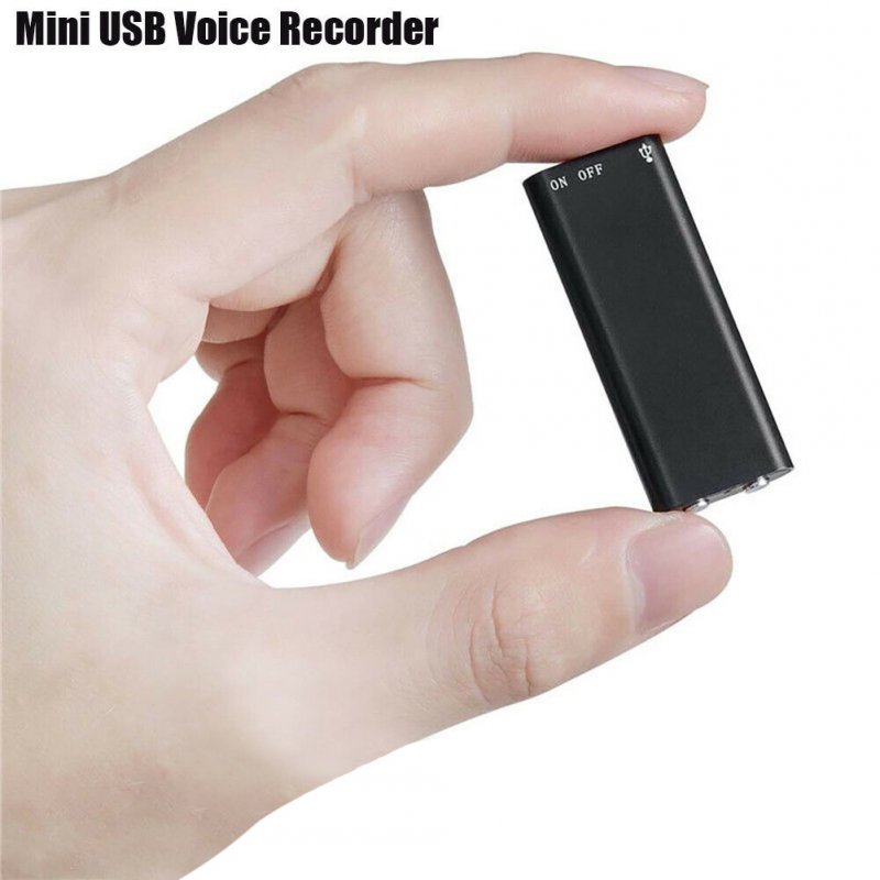 Mini Audio Recorder Voice Listening Device 96 Hours 8GB Bug  