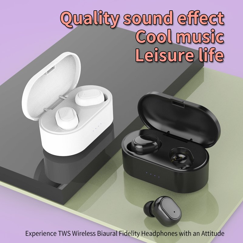 M2 TWS Bluetooth Earphone 5.0 True Wireless Headphones With Mic Handsfree Stereo Sound Universal Headset For iPhone Samsung Xiaomi Cellphoes 