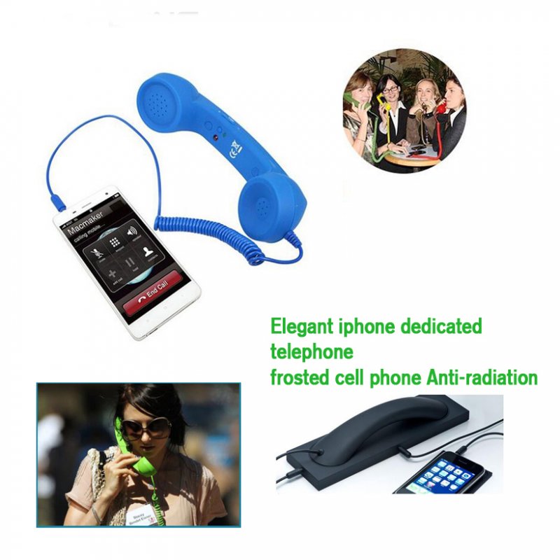 3.5mm Universal Phone Telephone Radiation-proof Receivers Cellphone Handset Classic Headphone MIC Microphone 