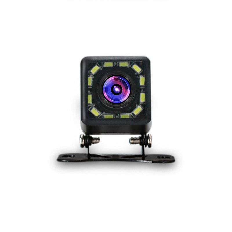 Vehicle Backup Camera Waterproof Car Rear View Camera 170° Wide Angle 12 LED Night Vision Reverse Camera 