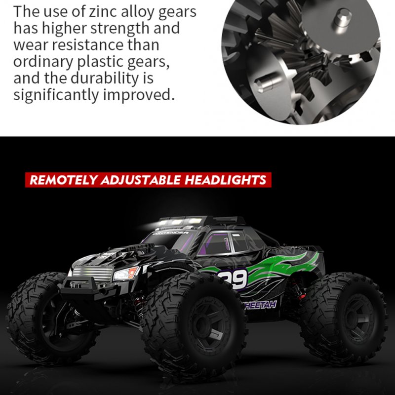 G106 1:10 RC Car 2.4ghz Scale 4wd 46km/h+ High Speed Big Wheel RC Truck Off Road Ipx8 Waterproof 