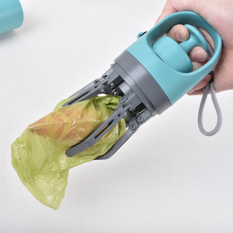Portable Dog Poop Scooper Portable Lightweight Claw Poop Scooper No Touch Dog Waste Picker Cleaner With Built-in Bag Dispenser 