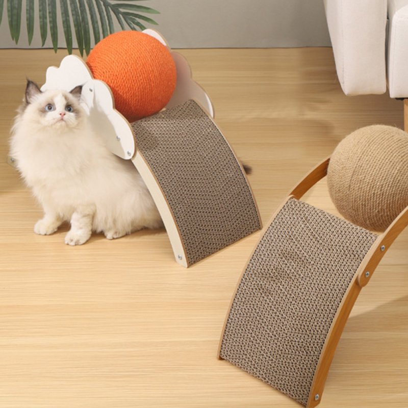 Cat Scratching Board Arch Bridge Design Claw Resistant Long-lasting Corrugated Paper Claw Grinder Furniture Protector 