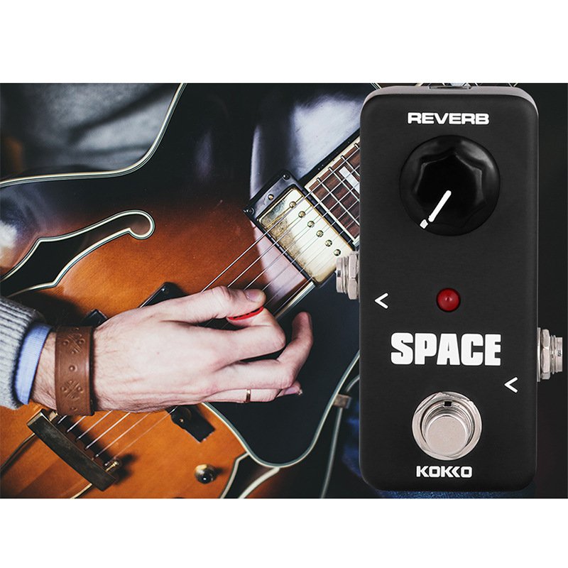 KOKKO FRB-2 Mini Vintage Overdrive Booster SPACE H-Power Tube Reverberation Effect Pedal 