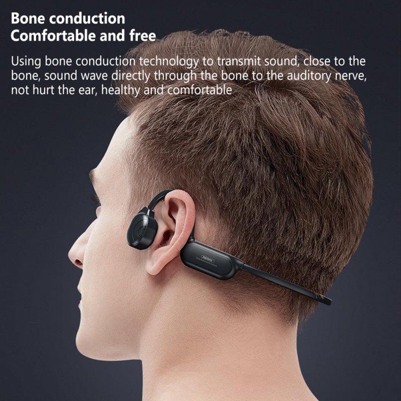 REMAX Rb-S33 Bone Conduction Headphones Wireless Bluetooth Earphone Waterproof Sports Headset 