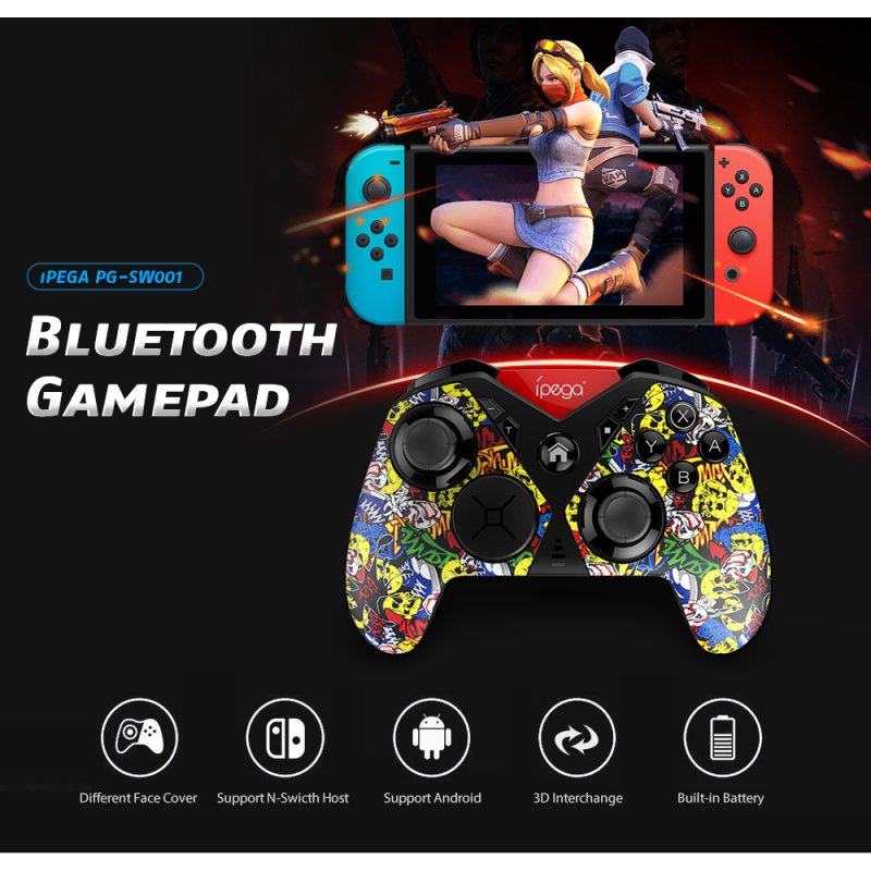 Bluetooth 3.0 USB Interface Gamepad Joystick 650mAh Battery Plastic for Android IOS PC 