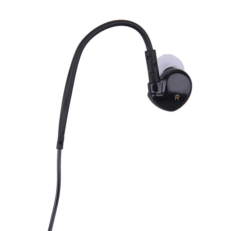 2 Pin In Ear Earphone Earpiece Sports Headset PTT MIC for BAOFENG KENWOOD Retevis HYT Radio L3FE