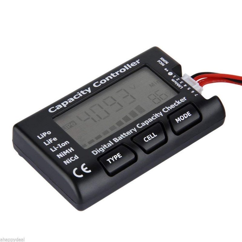 Cellmeter7 Digital Battery Capacity Checker Controller Tester for LiPo/LiFe/ Li-ion/NiMH/Nicd  
