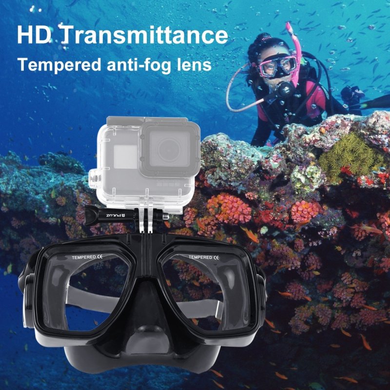 Water Sports Equipment Diving Mask Swimming Glasses for DJI Osmo Action Camera for GoPro HERO7/6/5 Session/Xiaoyi 