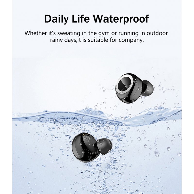 Q32 Wireless Earphone Bluetooth 5.0 Long Standby Sports Earbud 8D Bass Stereo Headset With 3500mAh Charging Box Power Bank 