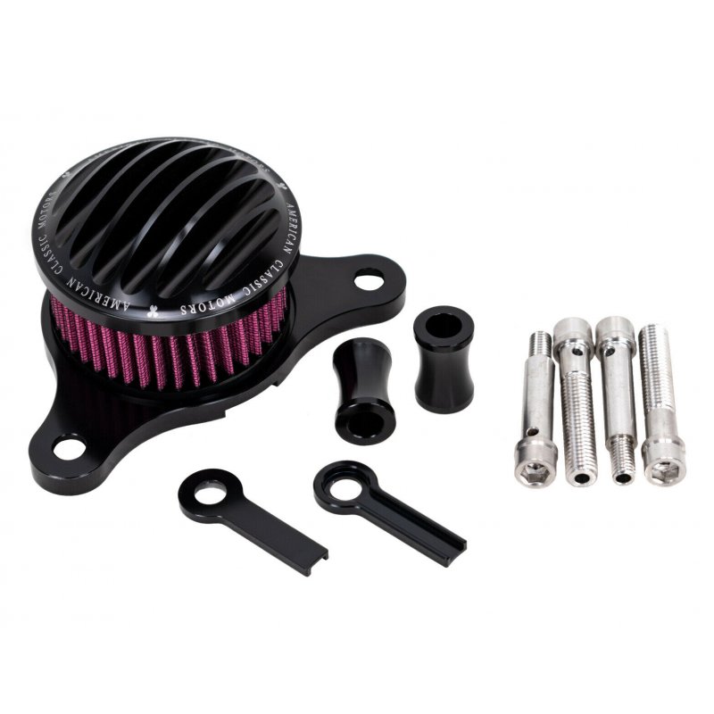 Professional Ribbed Air Cleaner Kit Intake Filter Kit 