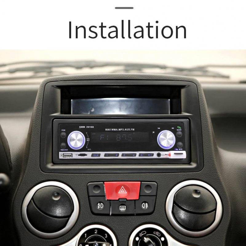 1 Din Car Radio MP3 Player Handsfree Dual Systems Mobile Phone Charging Support TF Card Car Stereo 12V Universal 