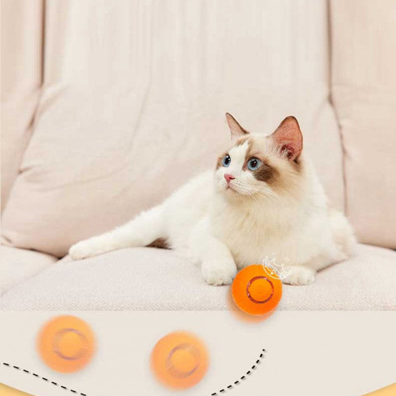 Pet Cats Smart Automatic Rolling Ball Bite-resistant Usb Charging Glowing Training Interactive Toys 