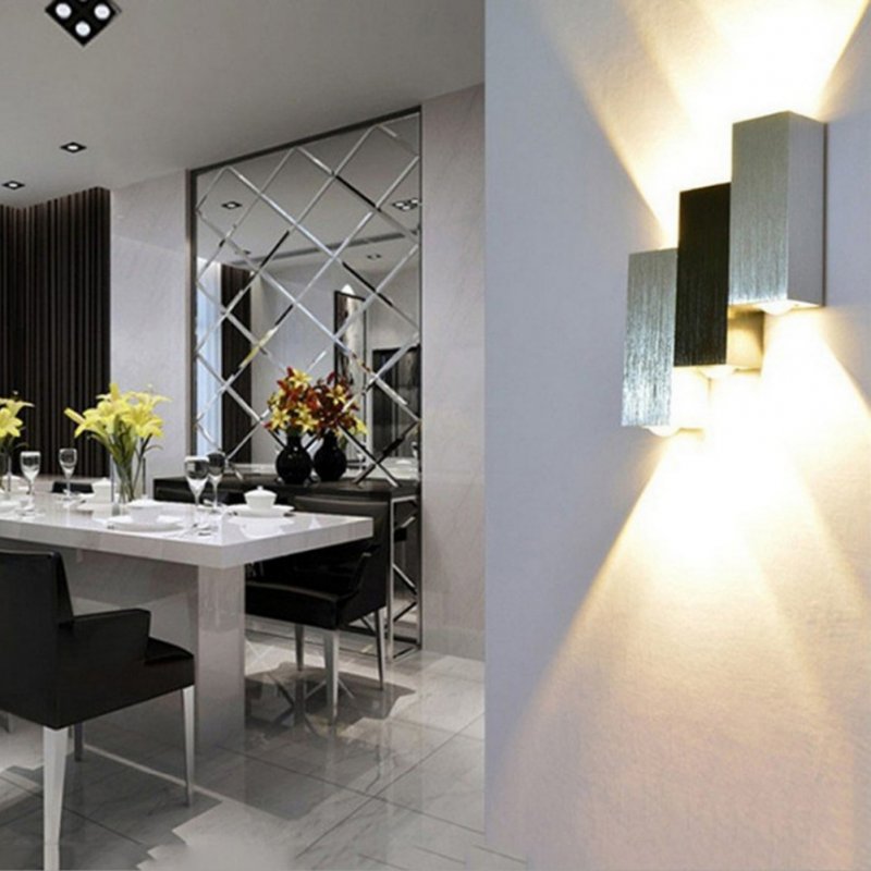 6w Led Wall Lamp 120 Degrees Modern Design Bedroom Bedside Lights For Garden Street Balcony Decor 