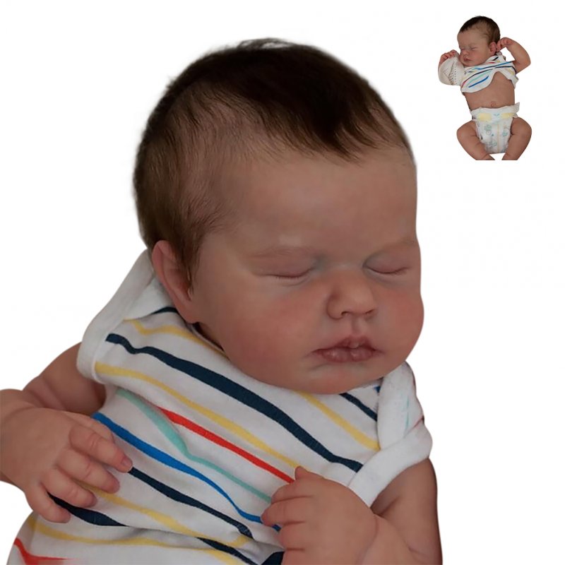 19inch Reborn Loulou Realistic Reborn Dolls Lifelike Hand-Detailed Painting Newborn Baby Dolls