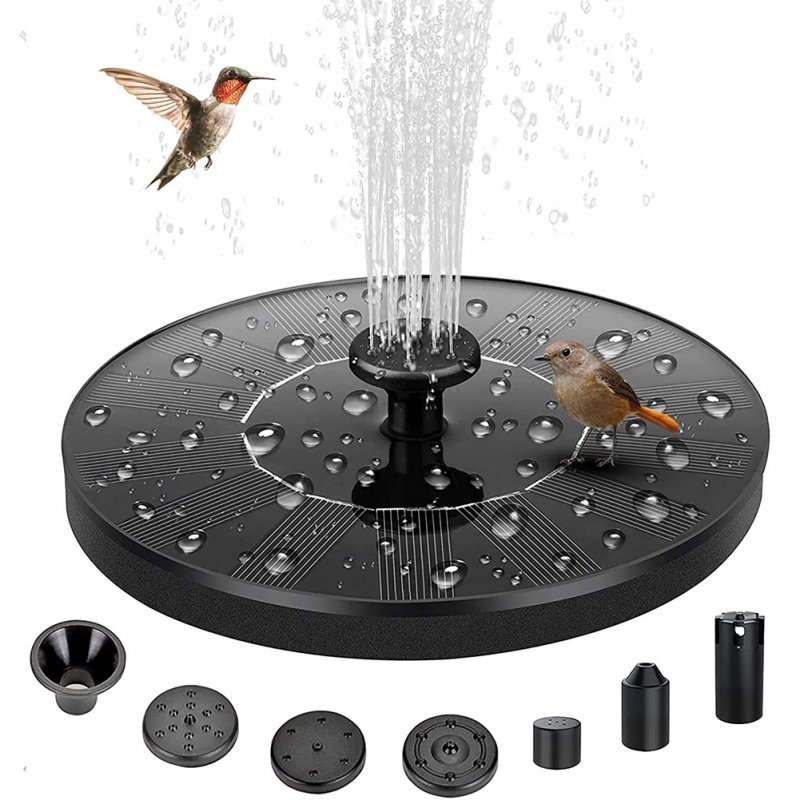 3.5w Solar Fountain with RC Outdoor Colorful Lamp Beads Landscape Floating Fountain for Garden Pool