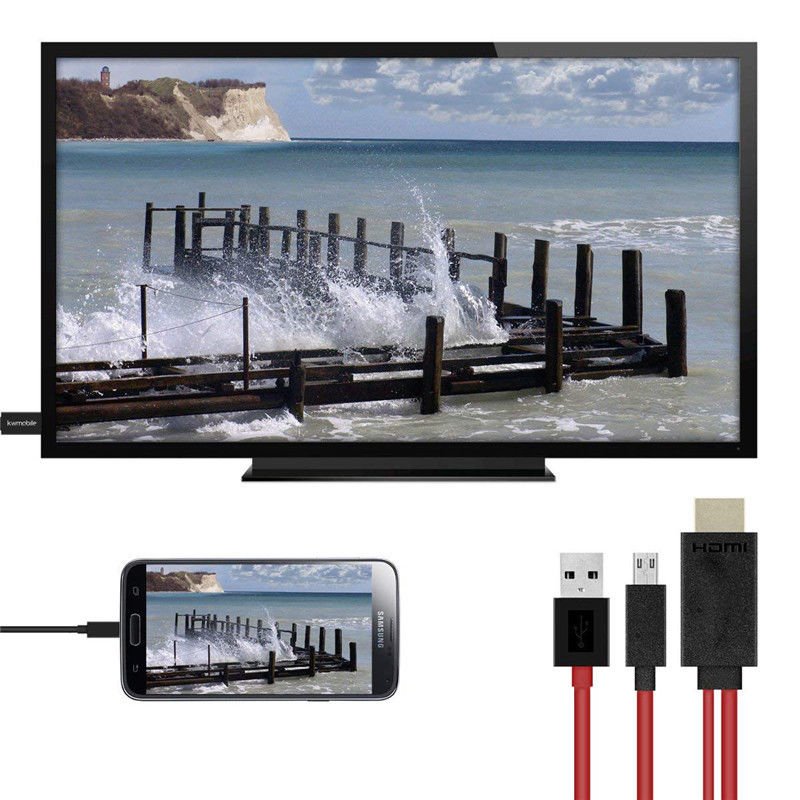 Micro USB to HDMI 1080P HD TV Cable Adapter for Android Samsung Phones 11PIN 