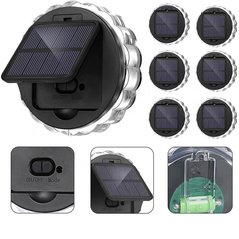 Led Solar Wall Lamp Petal Shaped 8 Modes 90 Degree Adjustable Outdoor Lighting 