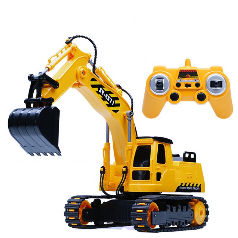 1:26 2.4GHz Wireless Electric Remote  Control  Excavator  Toys Simulation Engineering Vehicle Model Children Boys Birthday Gifts 