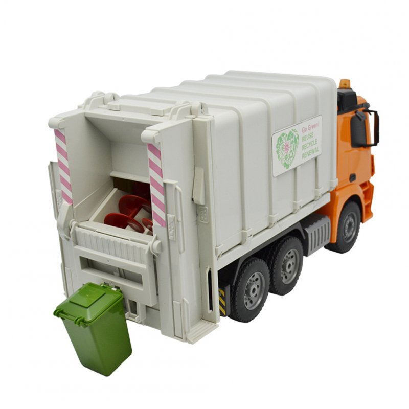 2.4g Remote  Control  Garbage  Truck  Toy Simulation Charging Cleaning Engineering Sanitation Vehicle Model Gifts For Boys Children