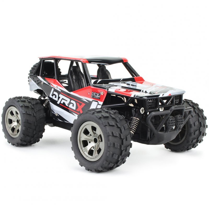 1:18 RC Car Rechargeable Big-foot Off-road Vehicle Children Climbing Remote Control Car Toy Red
