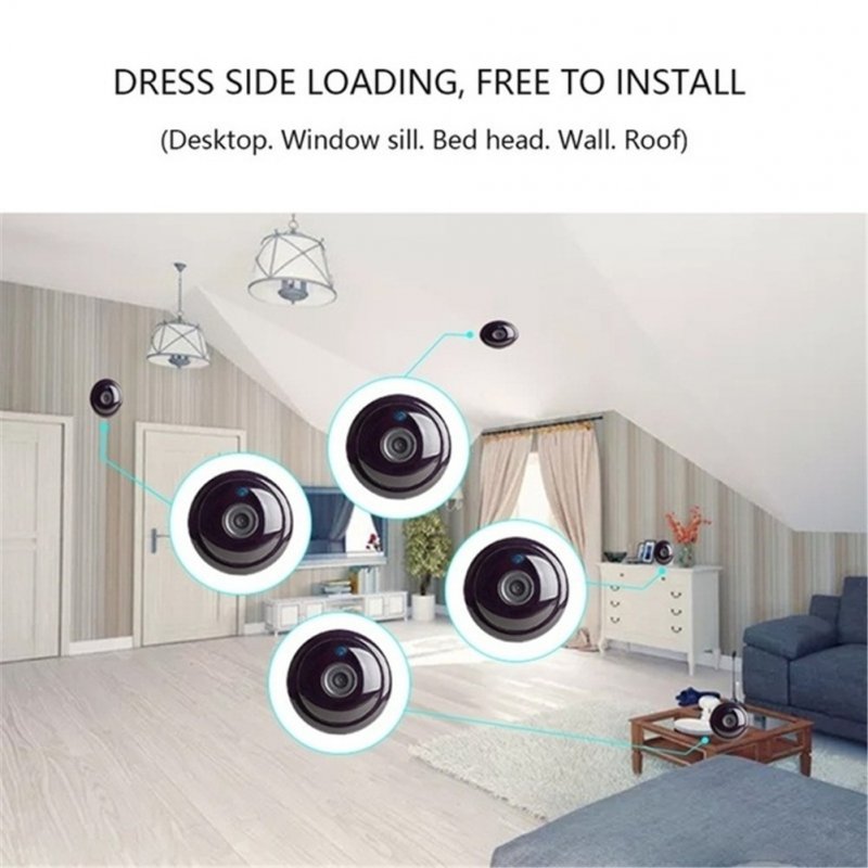 V380 Mini Camera HD Wireless Camcorder Household  Monitor Indoor Video Recording Motion Detection Smart Surveillance Device 